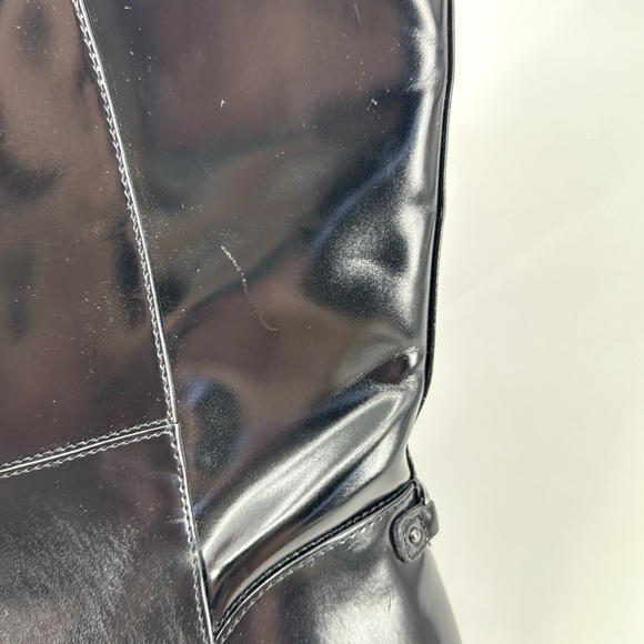 Sam Edelman Black Heeled Cesar Wide Calf Riding Boots Size 9 - Picture 5 of 13